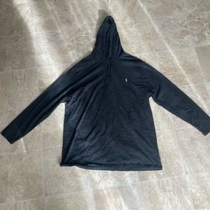 Polo Ralph Lauren 3XB Charcoal Gray Lightweight Hoodie Big & Tall